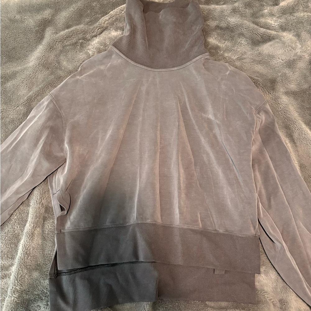 lululemon athletica Gray Turtleneck Top